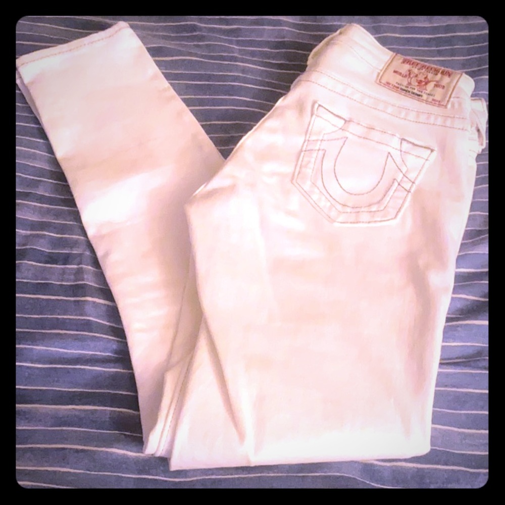 True Religion Brand Skinny Jeans White Size 24